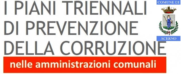 Piani triennali di prevenzione della corruzione