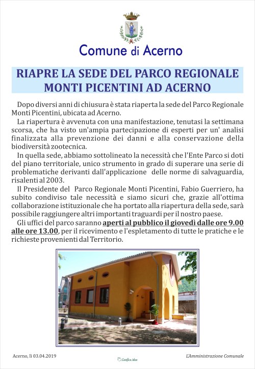 manifesto sede parco web