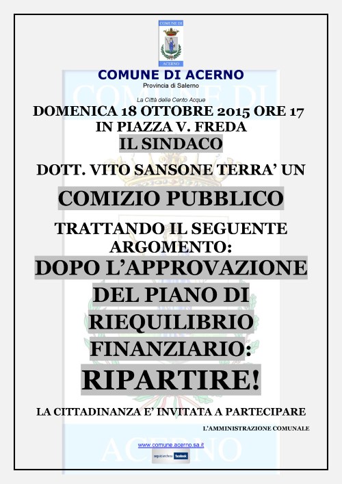 manifesto comizio sindaco 18 ottobre 2015 web